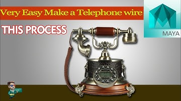 Maya 3d Modeling Telephone Wire tutorial || By Aman