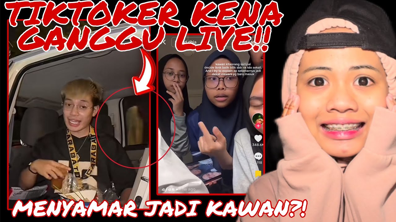 TIKTOKER VIRAL KENA KACAU HANTU LIVE‼️ DIA TERBANG?! MENYAMAR JADI KAWAN!!