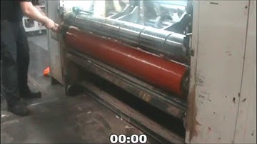 Anvil Cover Rotation in 55 Seconds! Bobst Martin Miniline 618/718