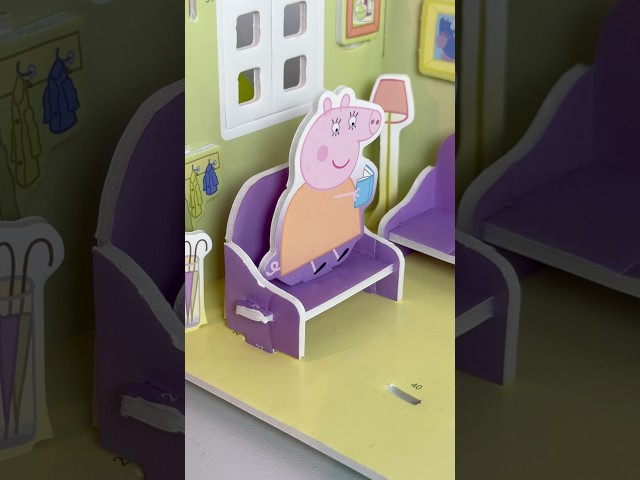 ASMR PeppaPig House x InsideOut🌀#asmr #satisfying #insideout2 #peppapig #disgust #unboxing  #shorts
