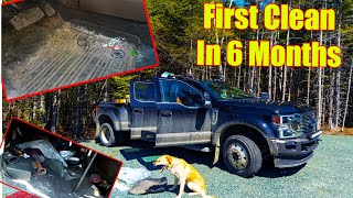 Cleaning my 6 MONTH LIVED IN *With Dog* Work Truck