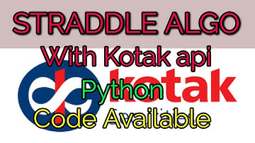 9.20 Straddle Algo | With python using kotak api