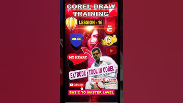 How To Use Extrude Tool In Coreldraw | The Basics For Beginners | Coreldraw Tutorial | Coreldraw Tip