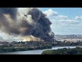 Huge fire breaks out near Wembley Stadium as smoke fills London sky
