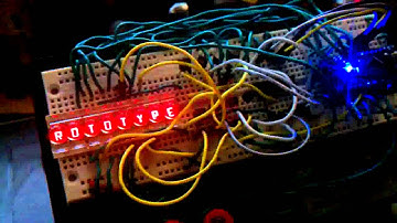 Sabertext (tm) prototype display