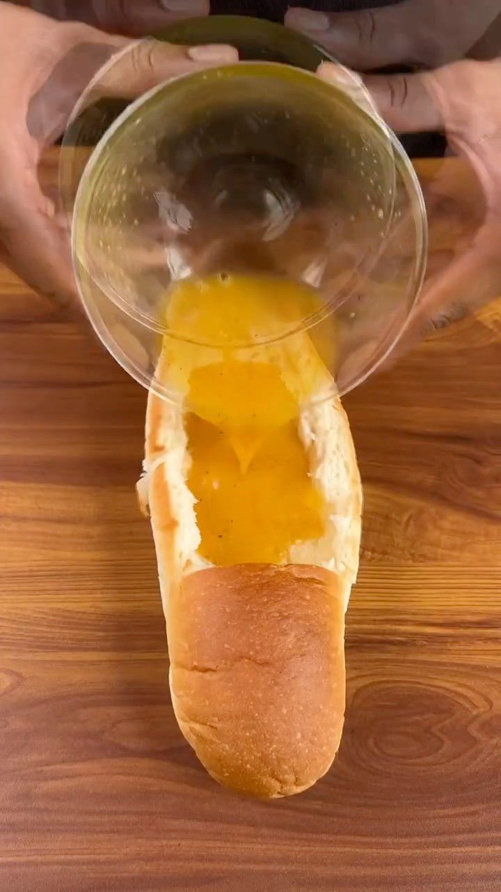 Egg stuffed Bread ? #shorts