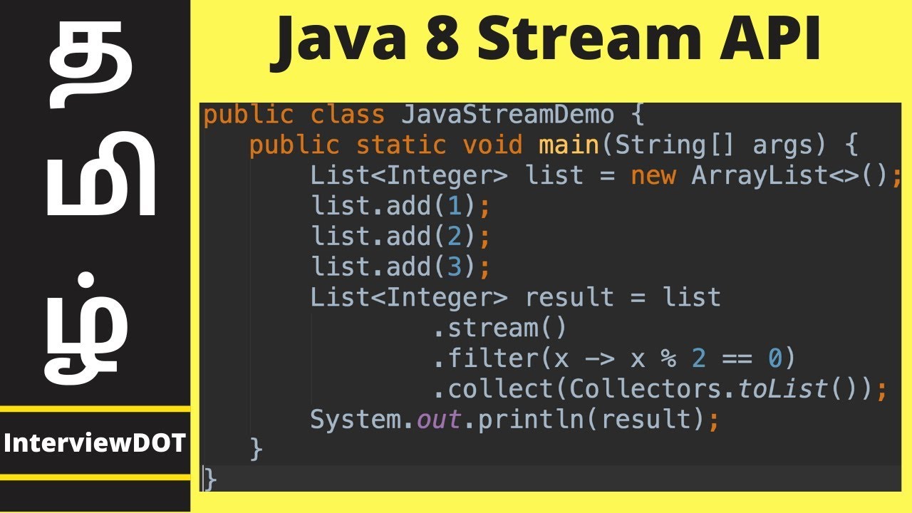 Stream in java 8 