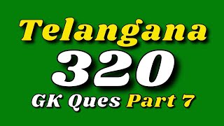 320 Telangana GK Questions in English Part 7 | Telangana screenshot 3