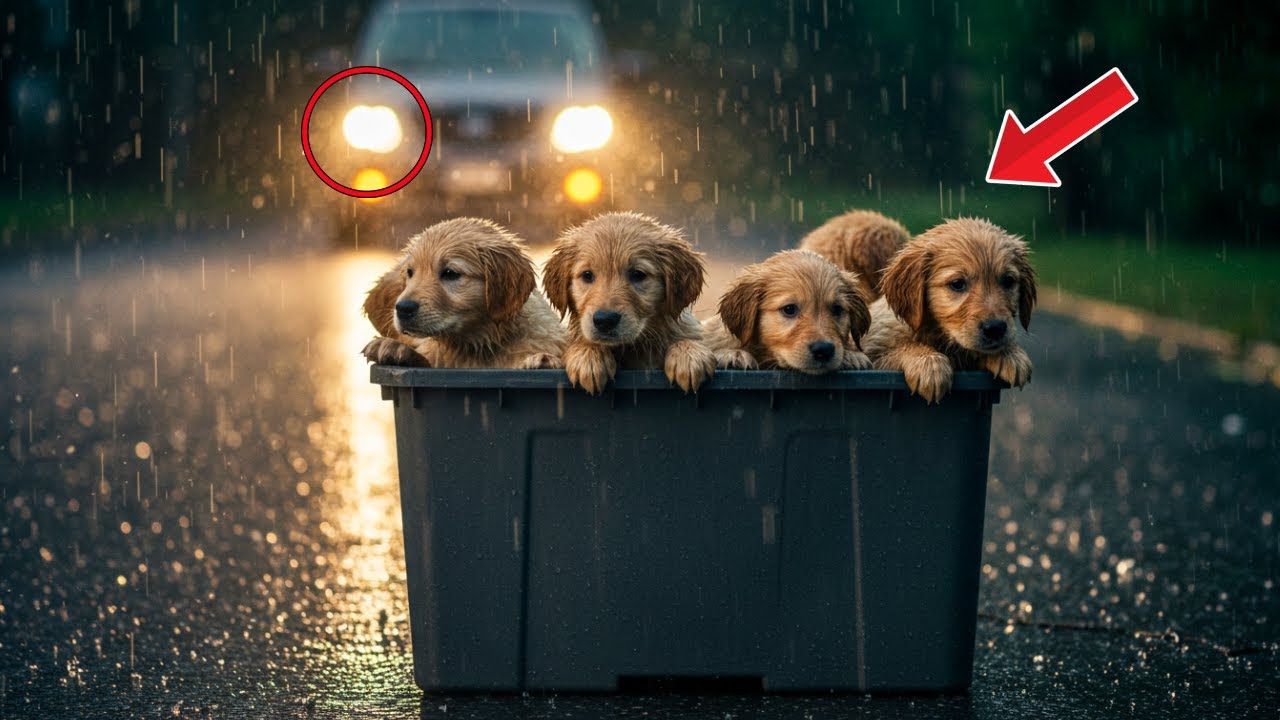 Abandoned in the storm, 10 puppies cry nonstop. What happens next is ...