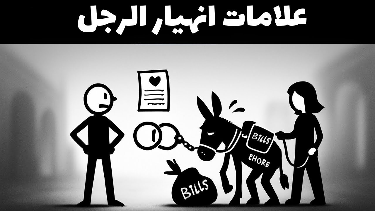 علامات انهيار الرجل المتزوج (صمت، عصبية، هروب)