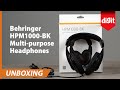 Behringer HPM1000 BK Multi-purpose Headphones Unboxing