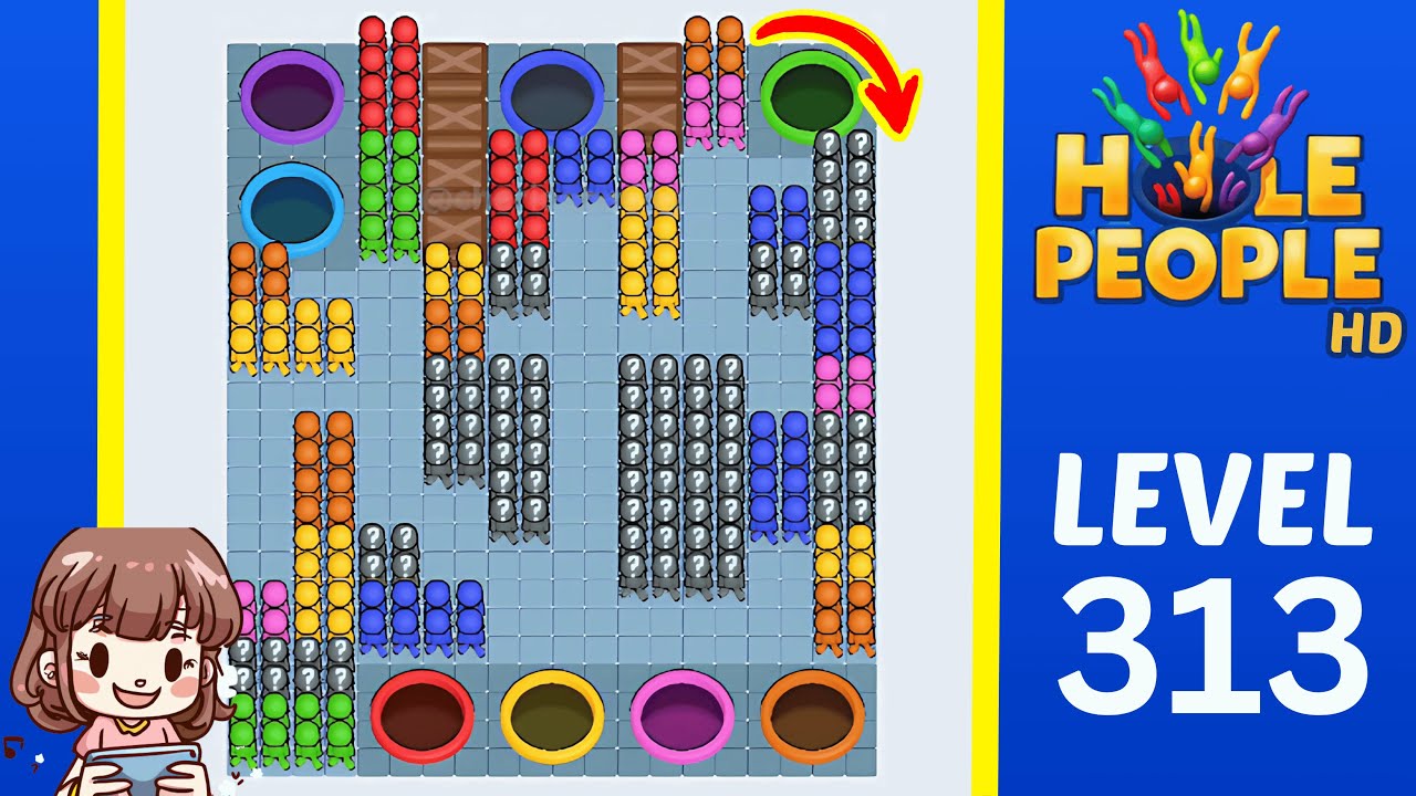 Hole People Level 313 Solution Walkthrough