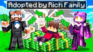 Adopted By RICH PARENTS in Minecraft!