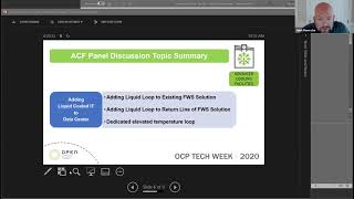 OCP 2020 Tech Week: Panel:  Plan for Success - Adding Liquids to Data Centers