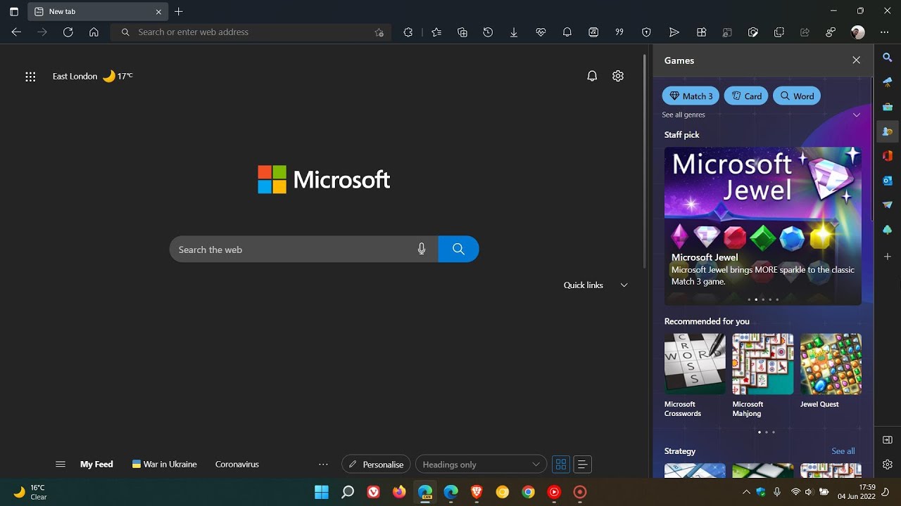 New Games panel in Edge Canary. : r/MicrosoftEdge