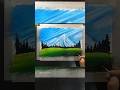landscape scenery with oil pastel #art #scenery #landscape #shorts #viralshorts