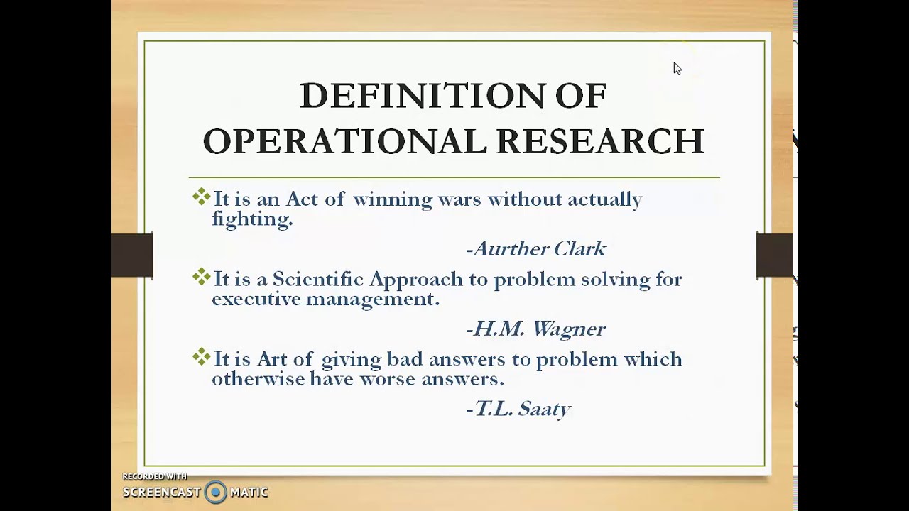 references of operation research