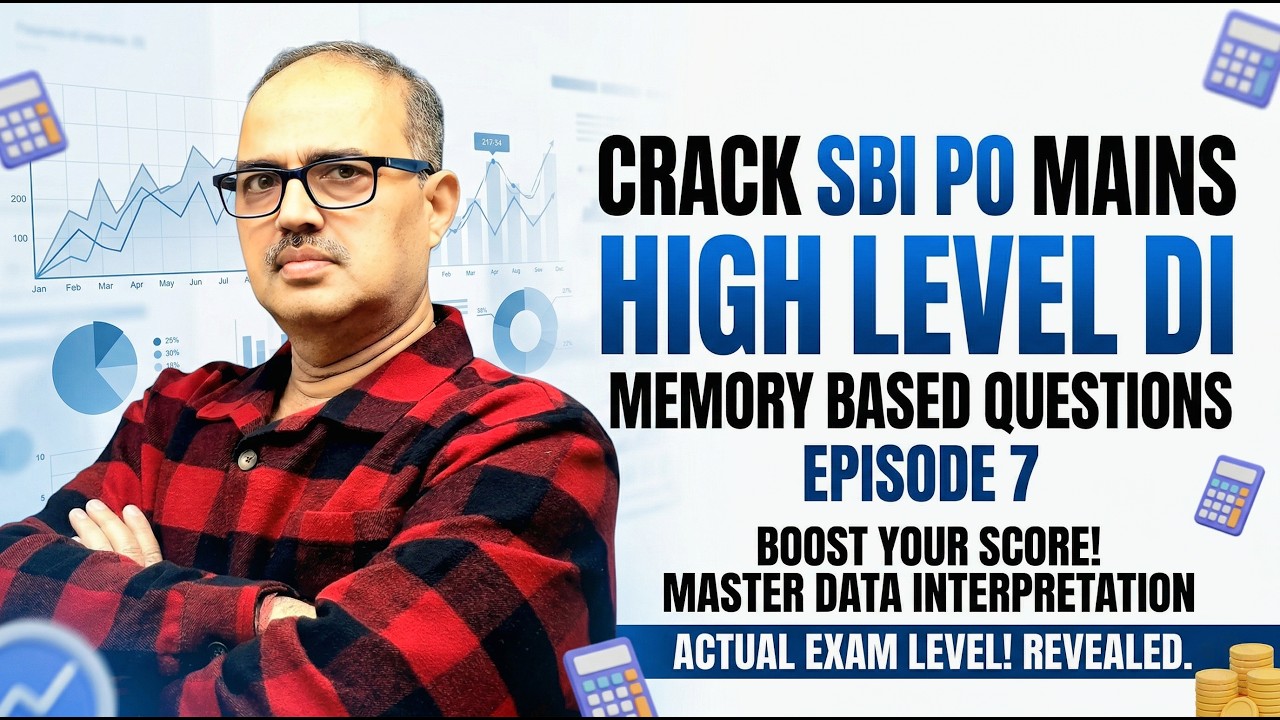 SBI PO Mains 2026 🔥 High Level Data Interpretation (Memory Based ...