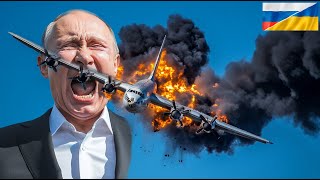 25 MINUTES AGO! Five Russian Tu-95 and YAK-30 bombers were destroyed by NATO and UKRAINE