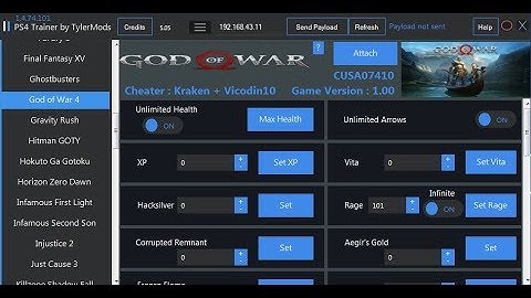 Cheating PS4 Games on 5 05 PS4 Trainer by TylerModsTutorial