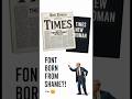 The Hilarious Reason Why We Use Times New Roman! #shorts #WeirdHistory #DesignFacts