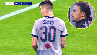 Benjamin Šeško Vs Milan At San Siro Arsenal Target 