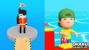 Fragile Roll 3D VS Bakery Stack 🥐🎂 Funny Food Battle!