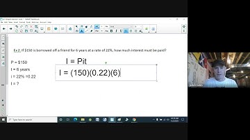 MFM2P 4 3 Simple Interest I