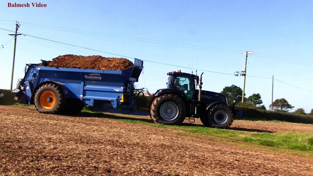Autumn Cultivations - Four Tractors and a JCB.