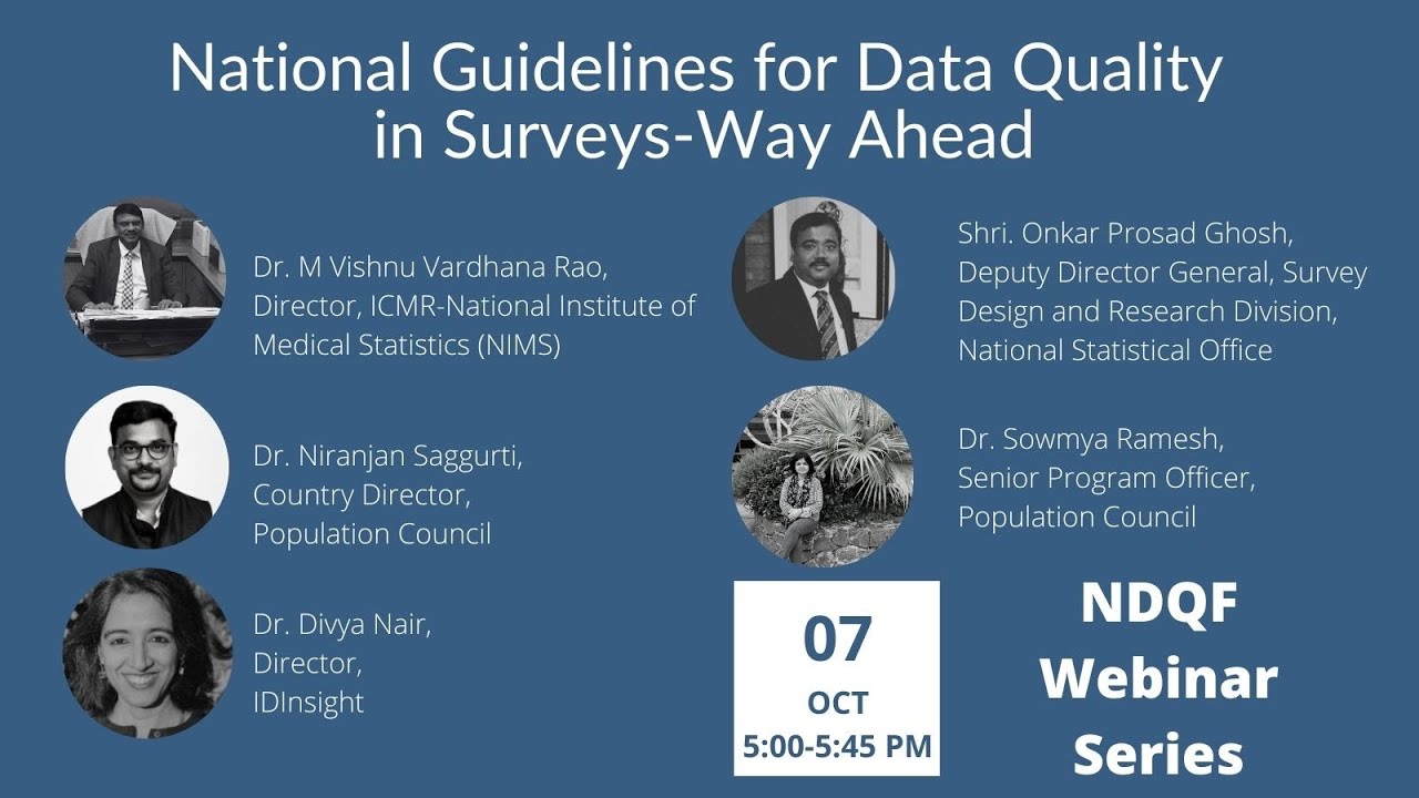 Webinar 13 | National Guidelines for Data Quality in Surveys – Way ...