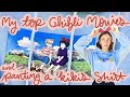 Ranting About My Favorite Studio Ghibli Movies + Painting A Kiki&#39;s Shirt!