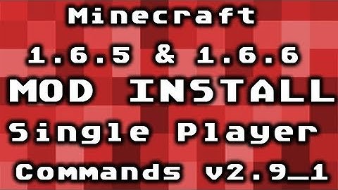 Single Player Commands v2.9_1 for Minecraft Beta 1.6.5 and 1.6.6 by Wolv21