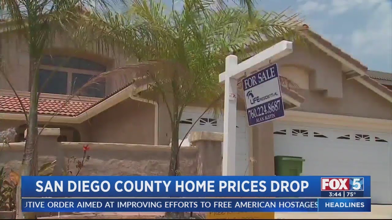 Median Home Price in San Diego Drops 2.9%