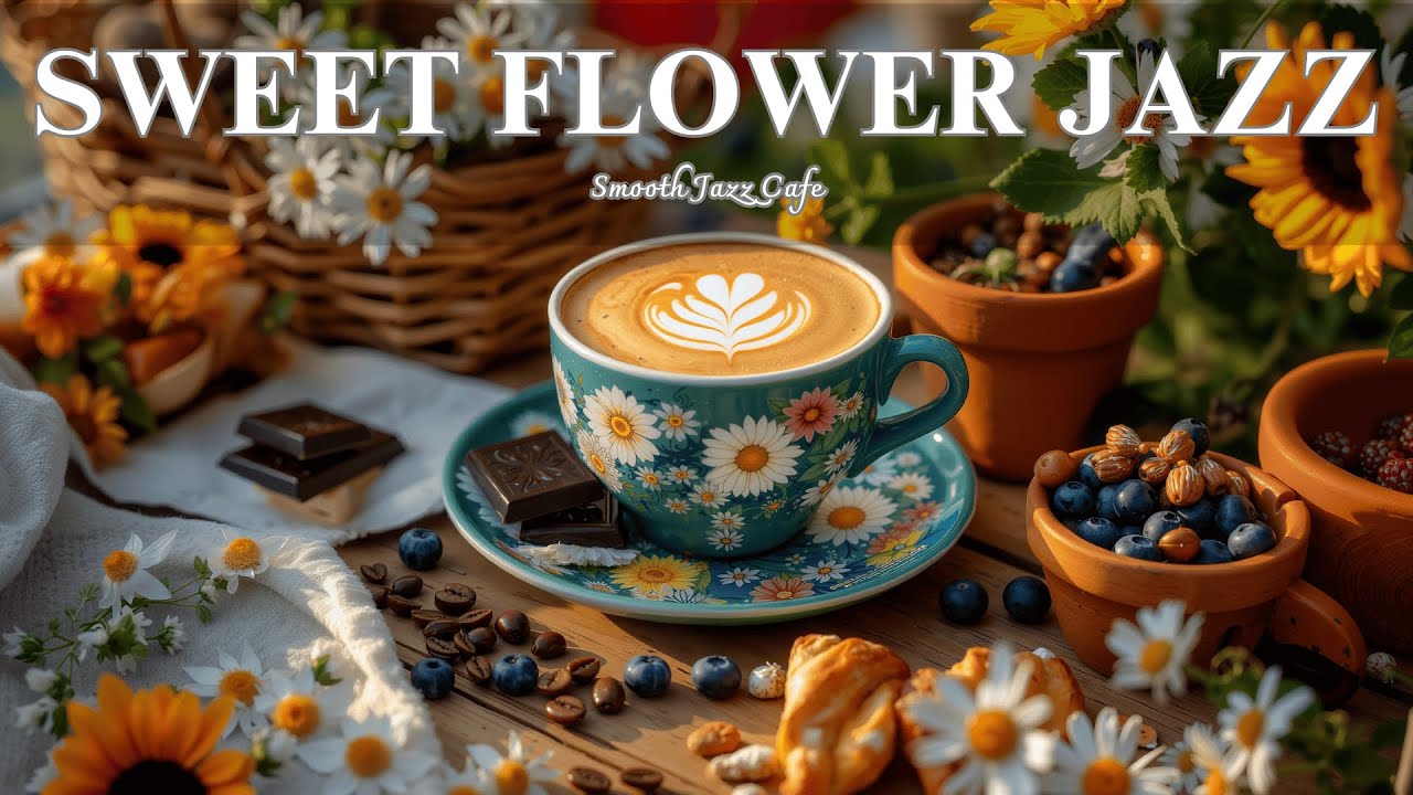 Sweet Flower Jazz ☕ Cozy Morning Bossa Nova Piano & Coffee Music for Happy Moods