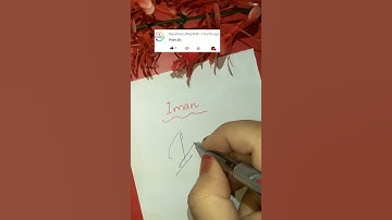 Iman easy signature 💯✍️#howtosign #namesignature #shortsfeed