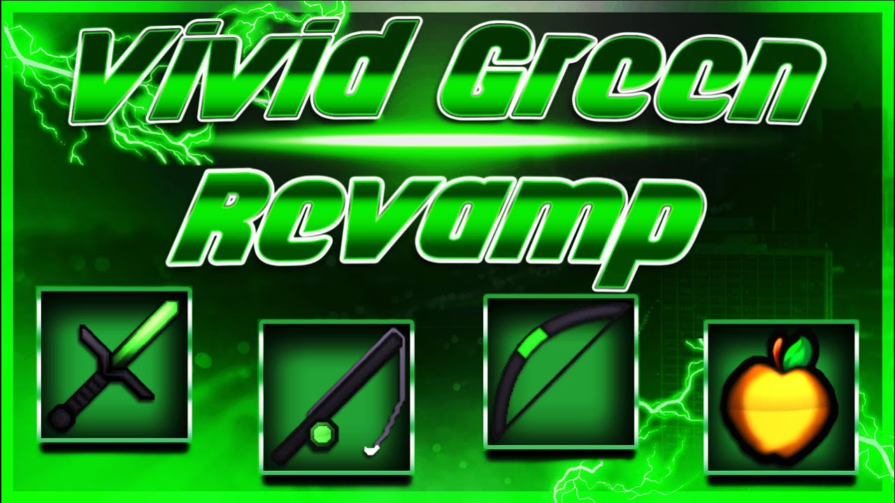 UHC ResourcePack - Vivid Green [Revamp] [64x/128x] [1.7]