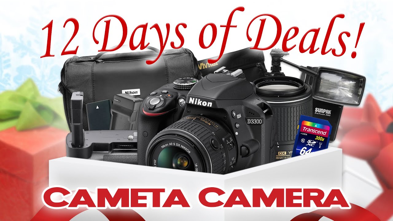 12 Days of Deals Nikon D3300 Digital SLR Camera & 2 Lenses (Black
