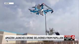 Amazon launches drone deliveries from Papillion