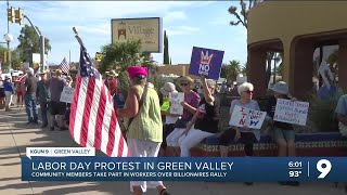 Community rallies in Green Valley in defense of workers for Labor Day