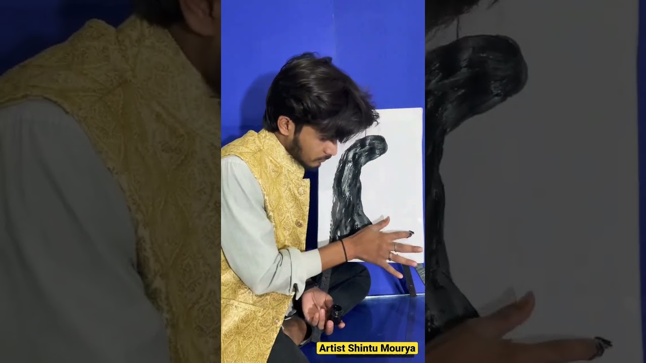 😍😍finger painting// Artist Shintu Mourya // 