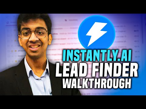 Video thumbnail: How To Use Instantly.ai Lead Finder | Walkthrough 2023