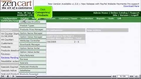 Cara Menambah Produk Anda Dalam Zen Cart.wmv