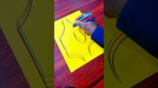 Can You Draw This Allah Name? 🎯 Color Marker Calligraphy Challenge #shorts