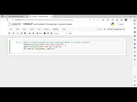 Write a python program to find Armstrong number in a given interval.
