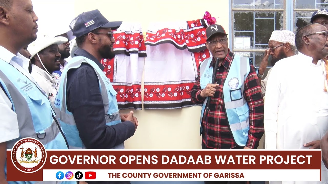 Governor Nathif opens Dadaab Water Project 