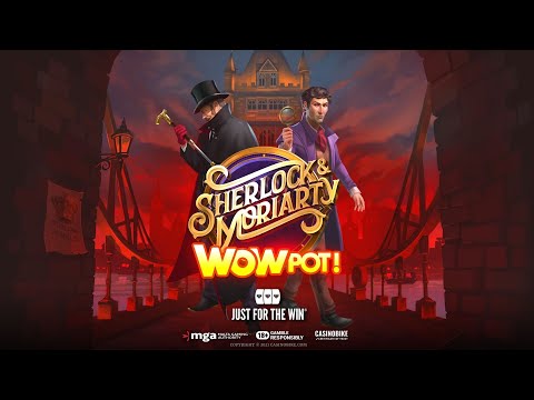 Review of Sherlock & Moriarty WowPot Slot from Just For The Win (JFTW) - CasinoBike.com