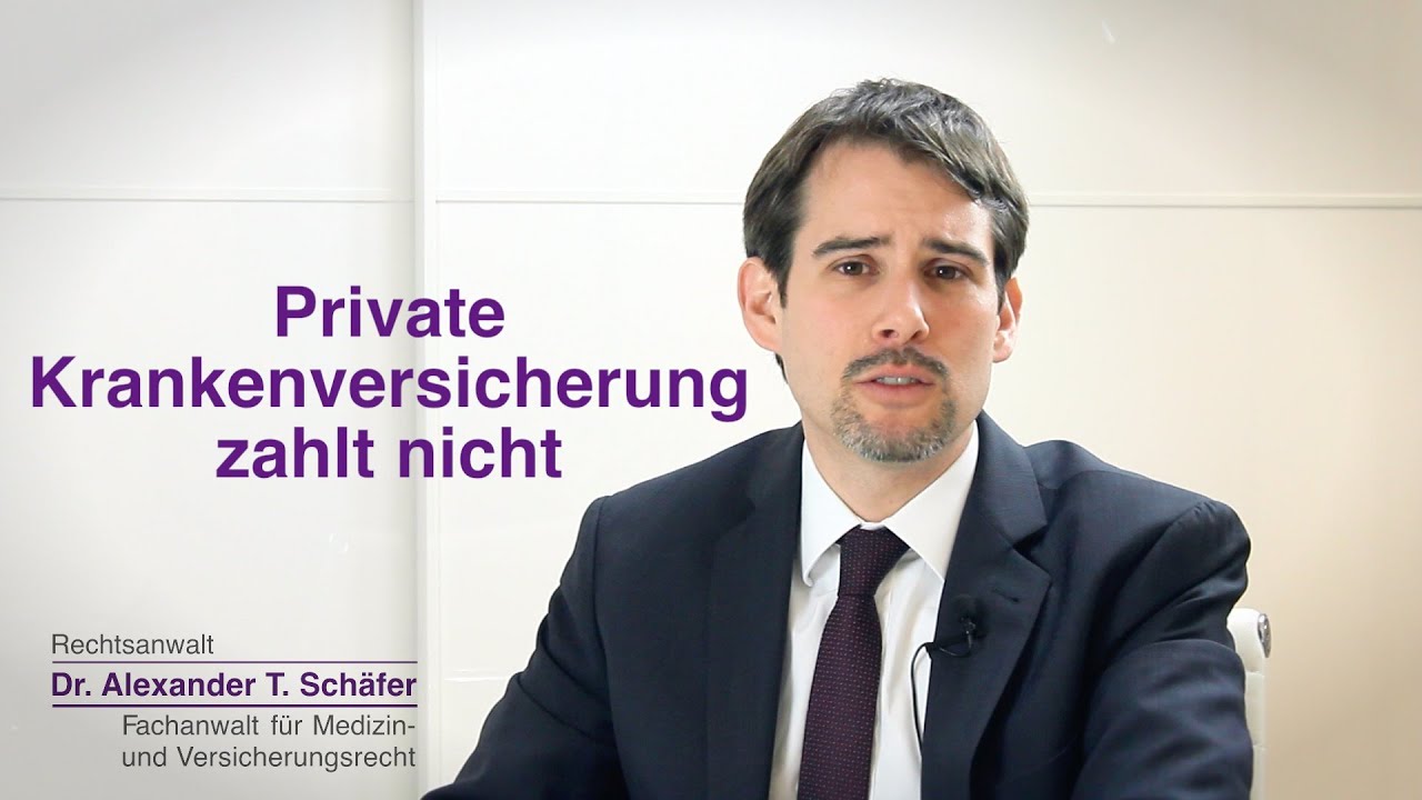 Die Private Krankenversicherung Und Krankentagegeldversicherung Rechtsanwalt Dr Alexander Schafer