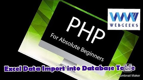 Import Excel File Data into Database table using PHP (Hindi)