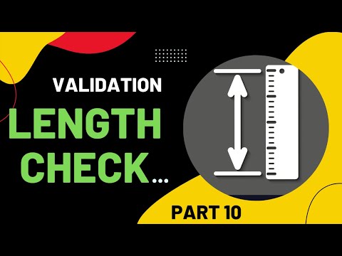 BTEC Level 3 IT - Unit 2 Databases - LENGTH CHECK VALIDATION - Part 10