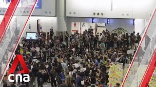 Protesters Stage Sit-In At Hong Kong Airport